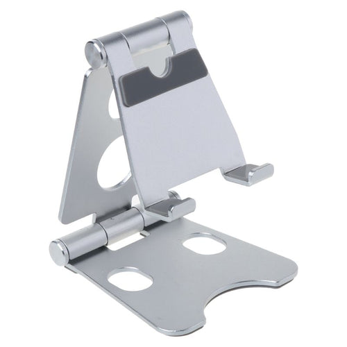 Aluminium Alloy Dual Foldable Desktop Rotary Tablet Stand Mobile Phone Holder Mount Bracket